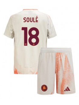 AS Roma Matias Soule #18 Replika Borta Kläder Barn 2024-25 Kortärmad (+ byxor)